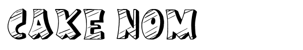 Cake Nom font preview